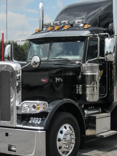 Black Freight Truck with no trailer